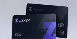 Two black Zapapa cards